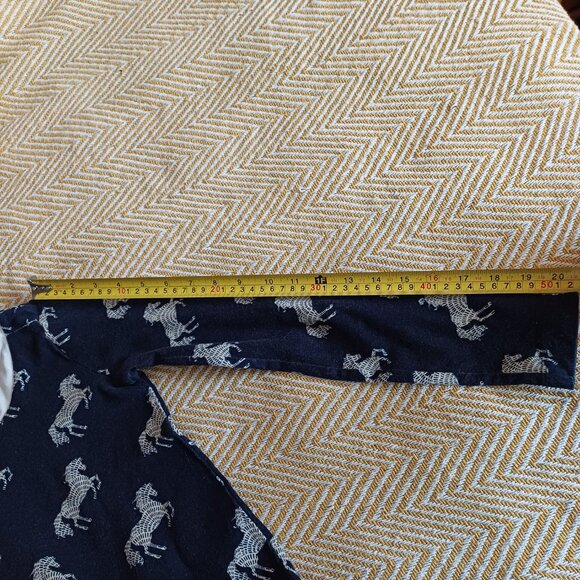 Hatley Navy Blue Horses Casual Girl's Dress Size 8 - Picture 8 of 9